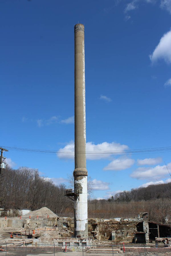 Paper mill stack