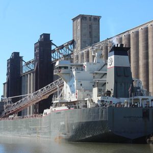 Grain boat at Standard